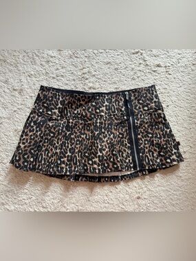 Royal bones Tripp NYC cheetah mini skirt